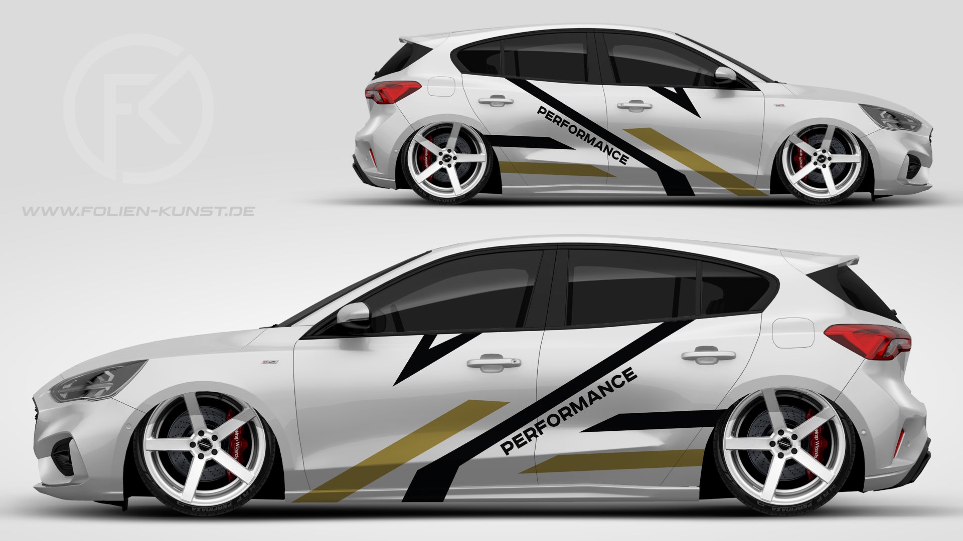 Fahrzeug Performance Foliendekor Auto CarWrapping Styling #075