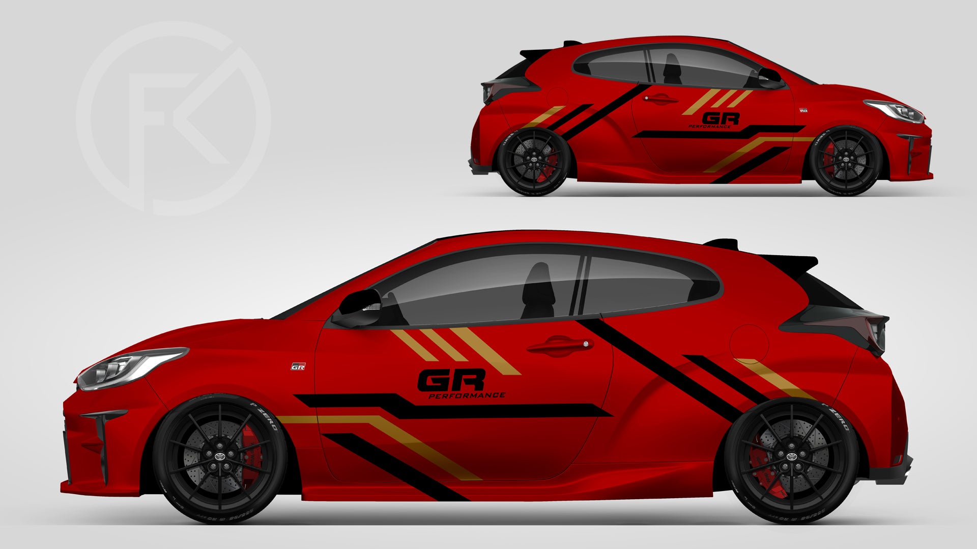 GR Performance Wrapping Kit Fahrzeugdekor Aufkleber #095