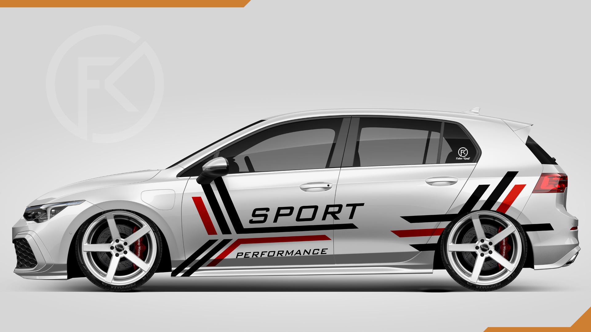 Sport Performance Aufkleber Seitendekor Folienstreifen Auto jdm tuning #049