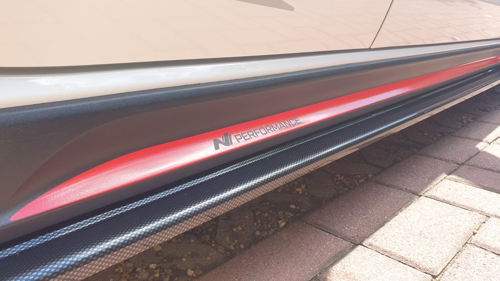 Schweller Streifen mit N Performance Schriftzug für i30N