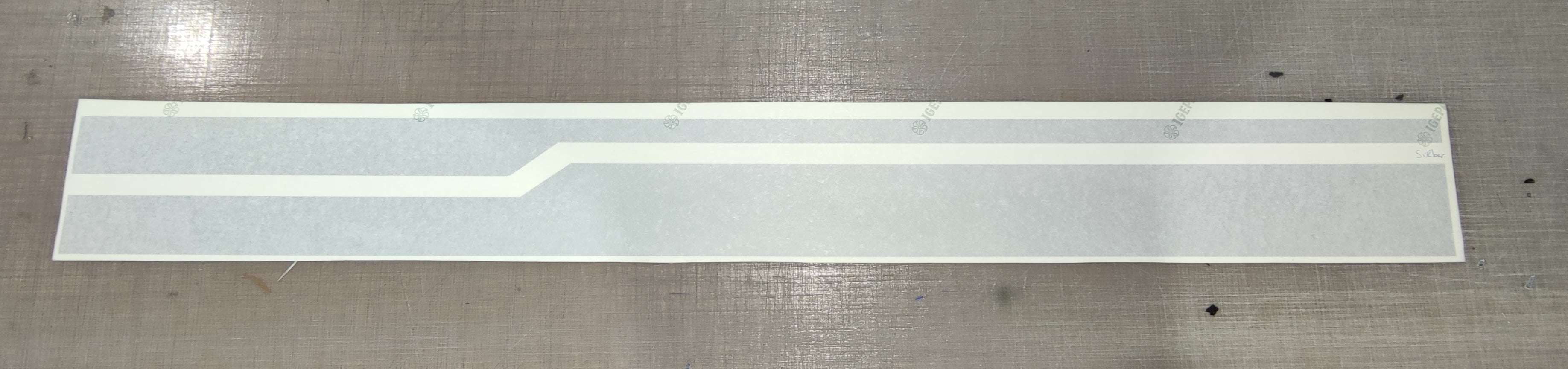 Universal Fahrzeug Rennstreifen Racestripe Silber