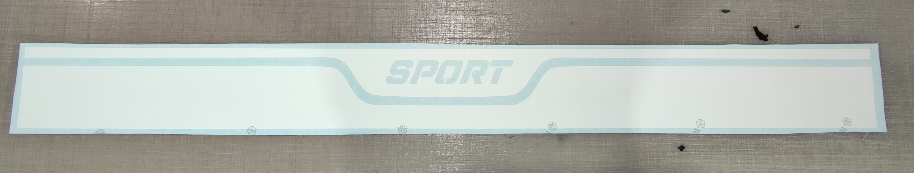 Sport Rennstreifen Racestripe weiß