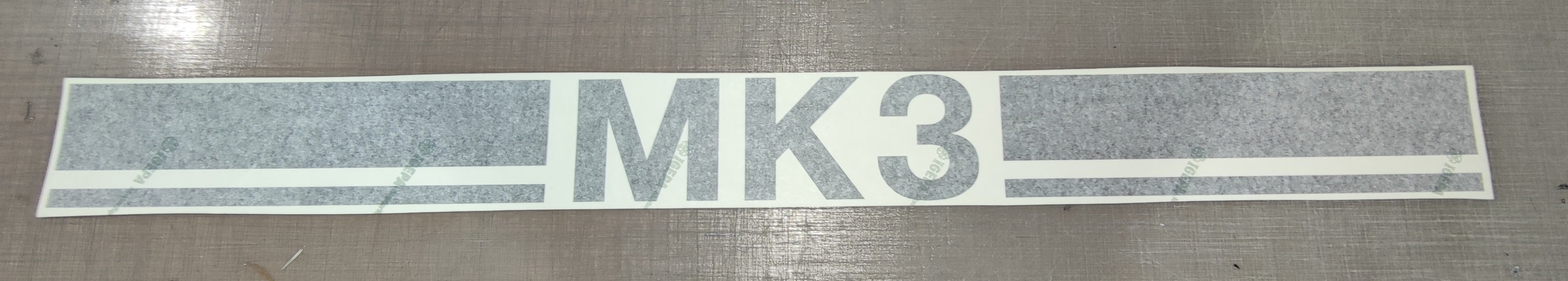 MK3 Rennstreifen Motorhaube Stripe schwarz