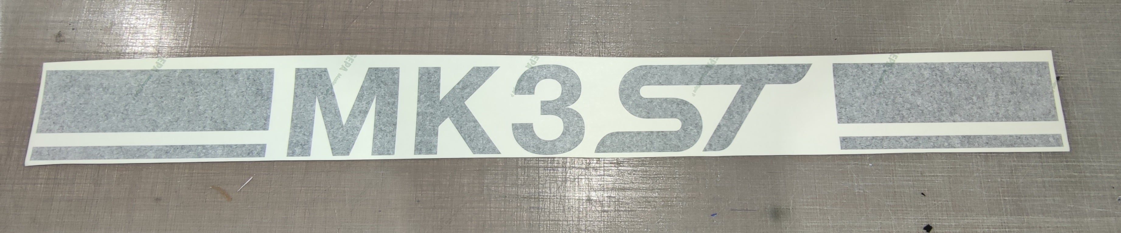 MK3 ST Rennstreifen Motorhaube Stripe schwarz