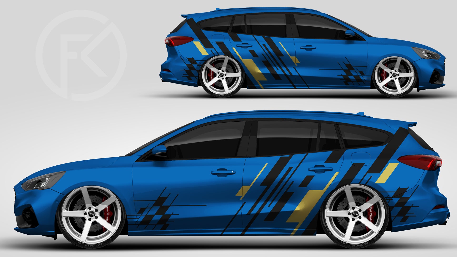 Universal Fahrzeug Styling Dekor Aufkleber Set Kombi Tuning #157