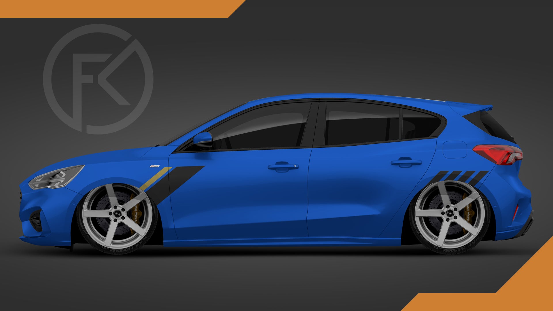 Light Seiten Dekor Auto Styling Folie Set Wrapping Kotflügel jdm Car Tuning