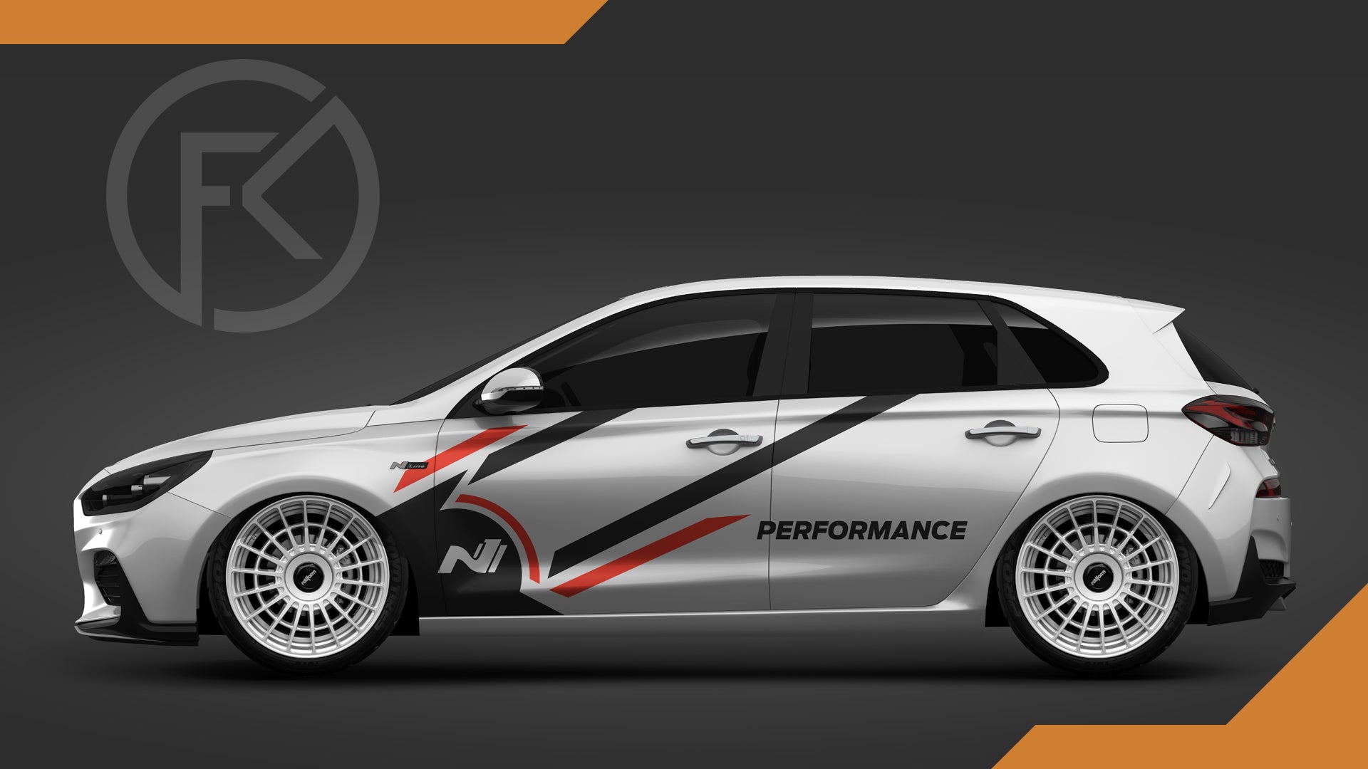 Auto Style Seiten Dekor Performamce Set Streifen