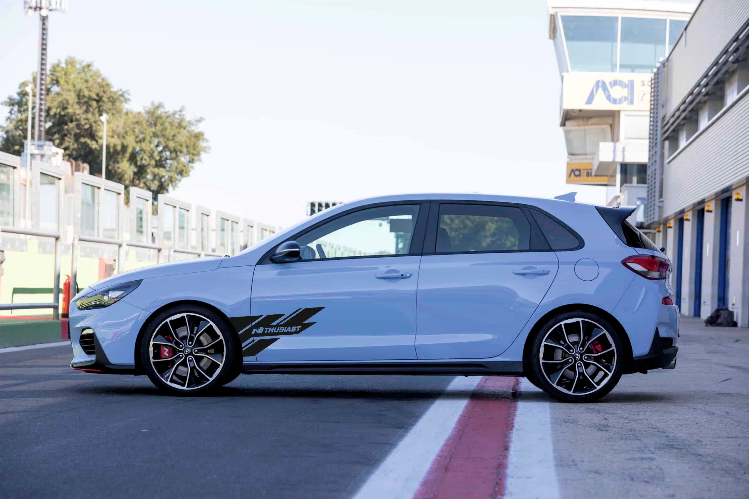 Nthusiast Dekor Seitenstreifen Aufkleber Styling Tuning für i30N Strip