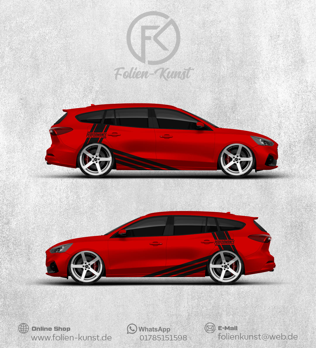Performance Styling Fahrzeug Dekor Auto Design Aufkleber #166