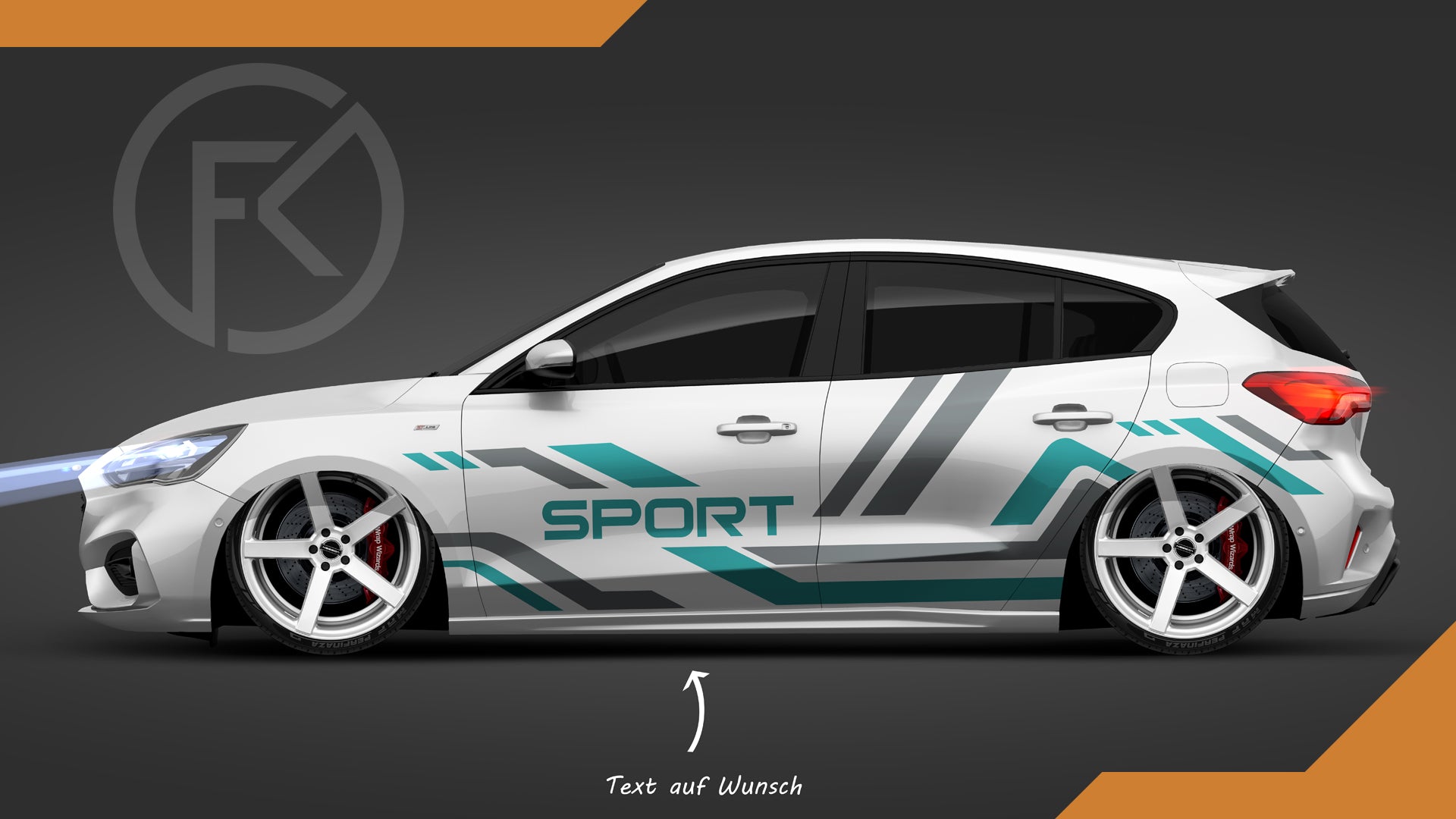 Sport Universal Wrapping Auto Dekor Set Car Styling