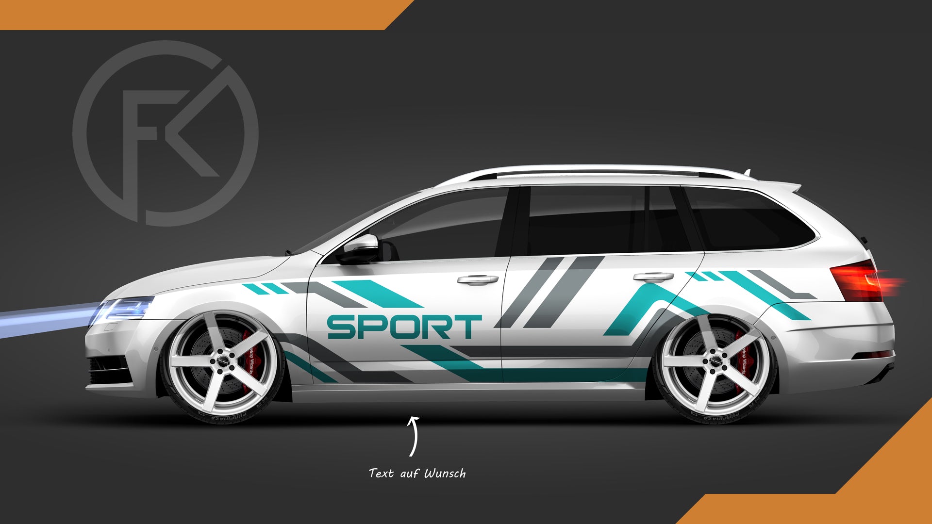 Sport Universal Wrapping Auto Dekor Set Car Styling
