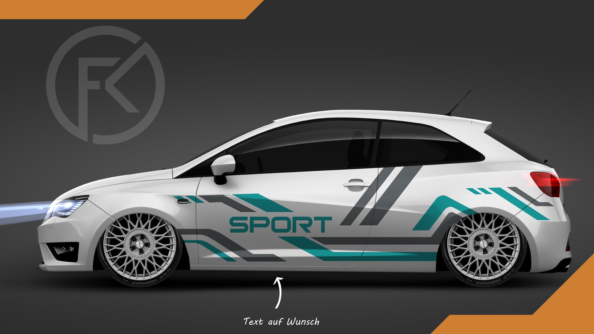 Sport Universal Wrapping Auto Dekor Set Car Styling