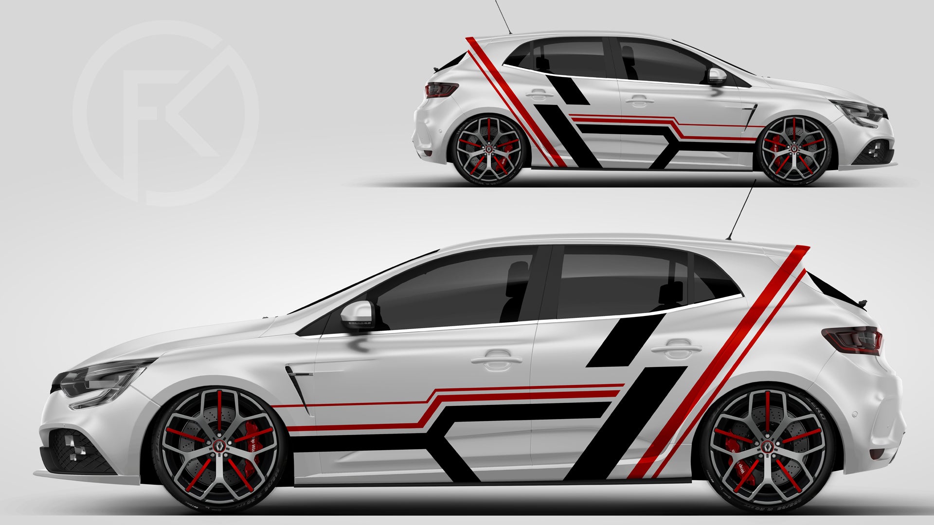 Racing Motorsport Dekor Aufkleber Car Styling WrapDesign #137