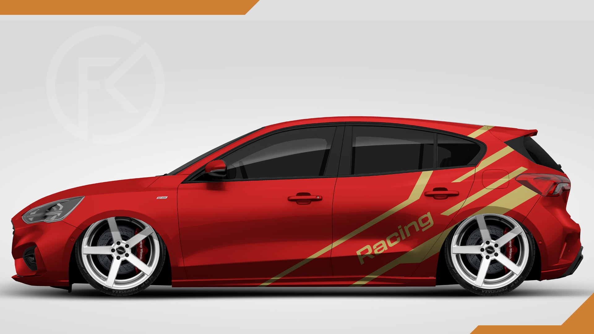 Racing Folien Dekorset CarWrapping Auto Aufkleber Car Art Tuning Sticker #039