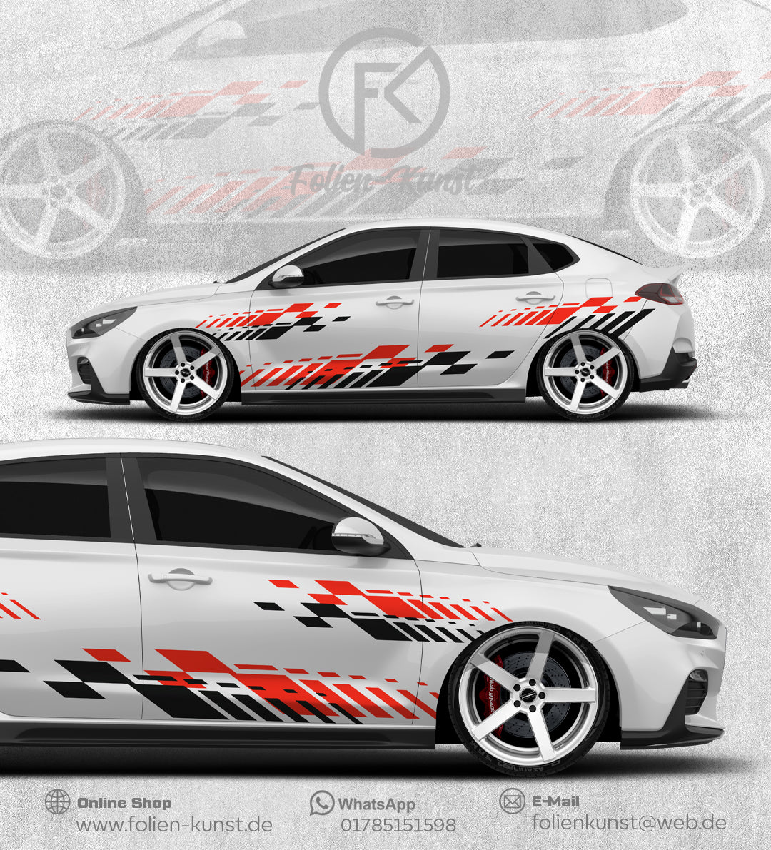 Racing Sport Folien Dekor Aufkleber tuning Motorsport #273