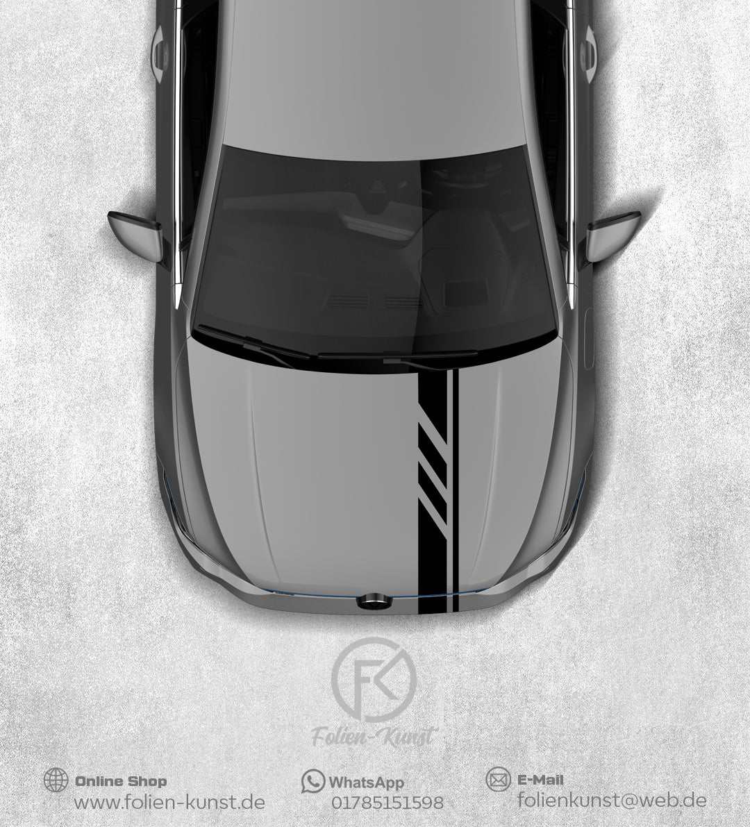 Rennstreifen Aufkleber Universal Fahrzeugstyling Tuning #189