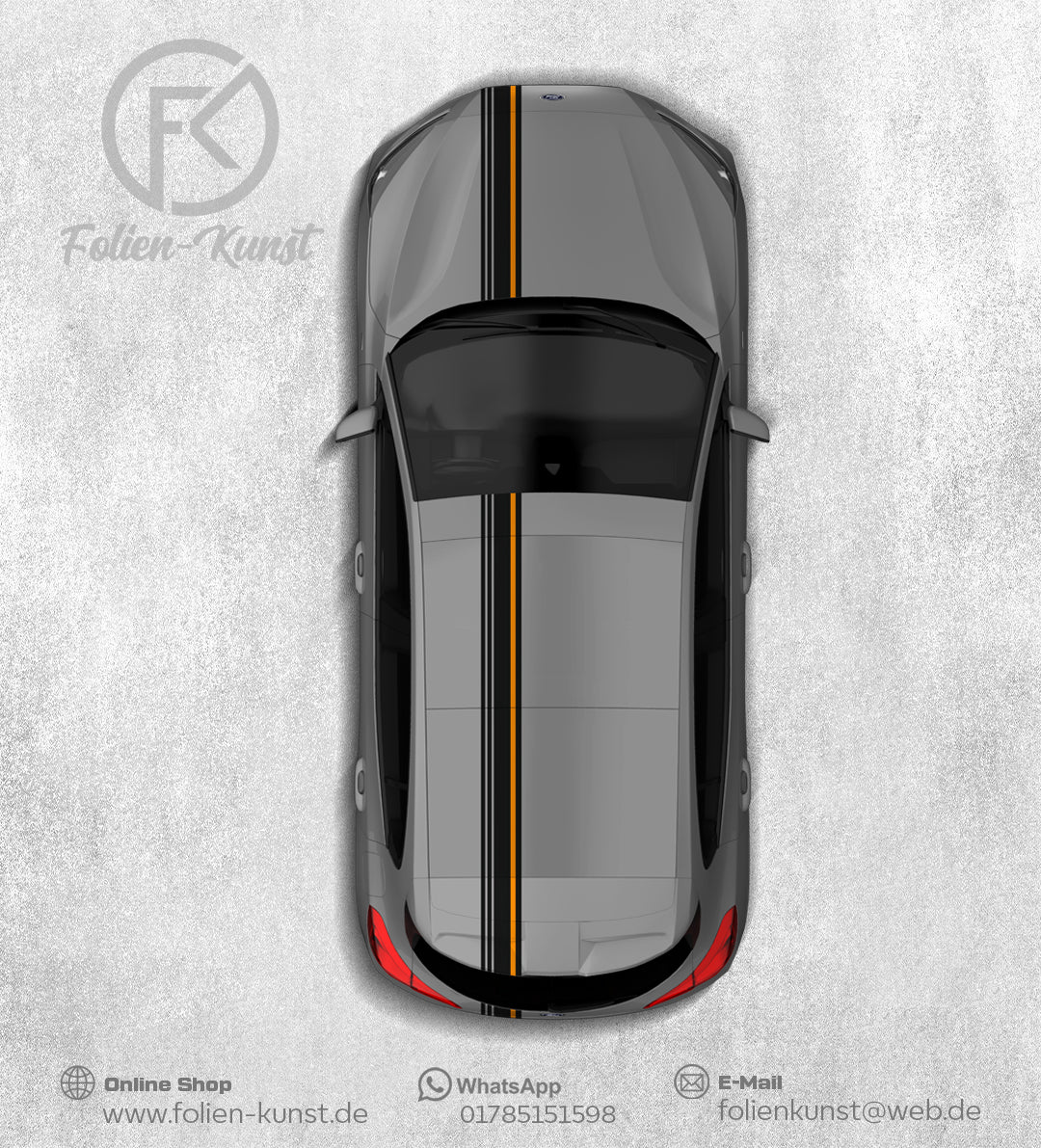 Rennstreifen Dekor Aufkleber Universal Set Fahrzeugstyling Tuning #230