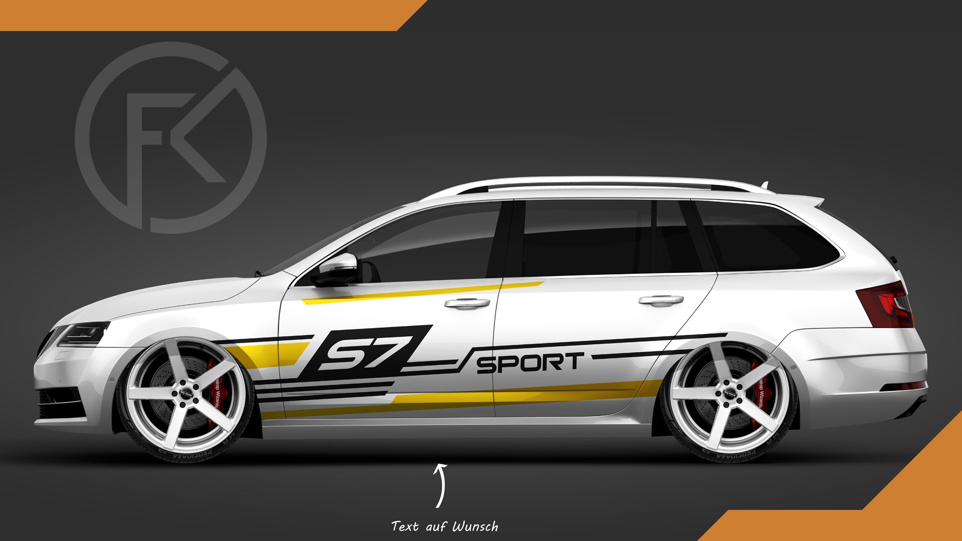 S7 Sport Auto Wrapping Design Fahrzeug Styling