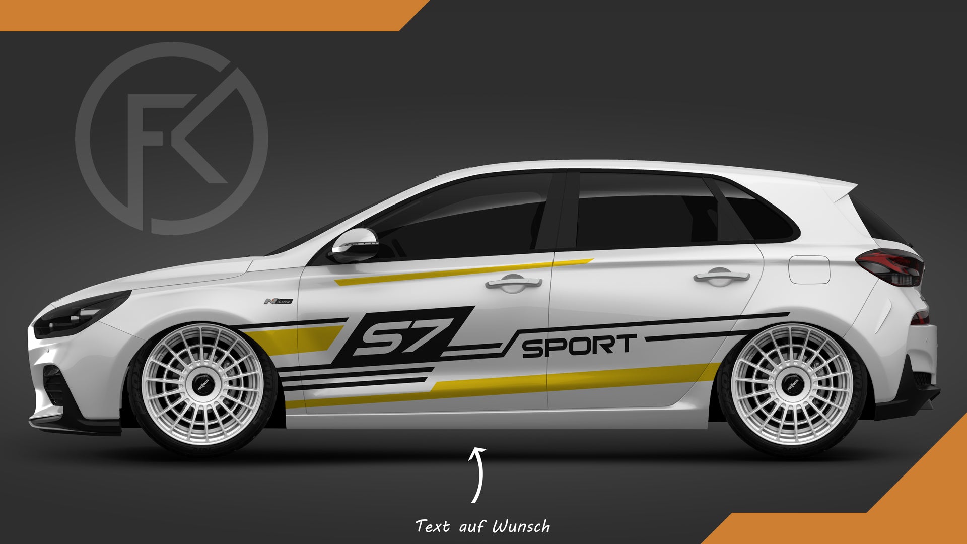 S7 Sport Auto Wrapping Design Fahrzeug Styling