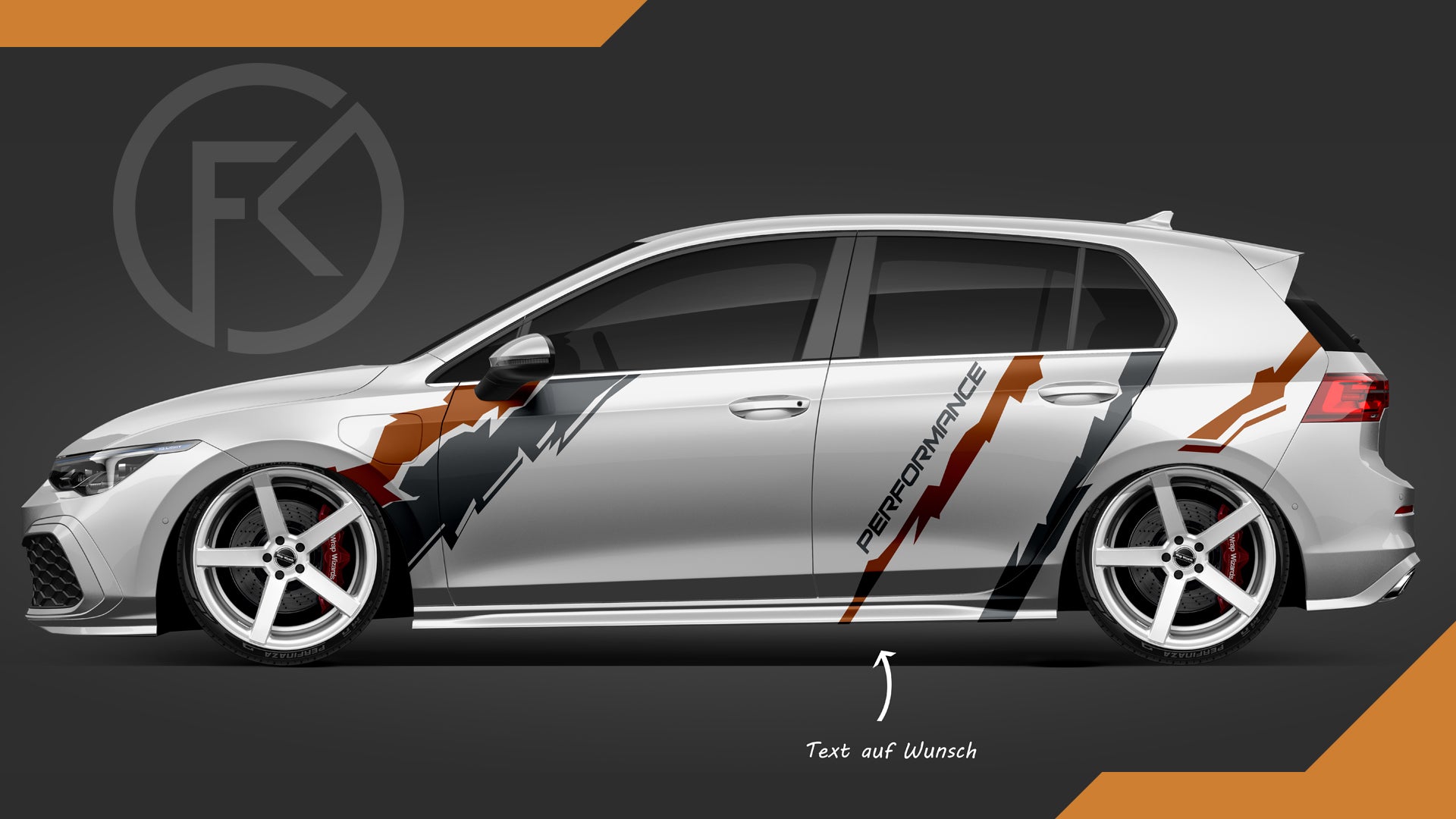 Abstrakt Art Styling Auto Wrapping Folien Car Dekor Set #009