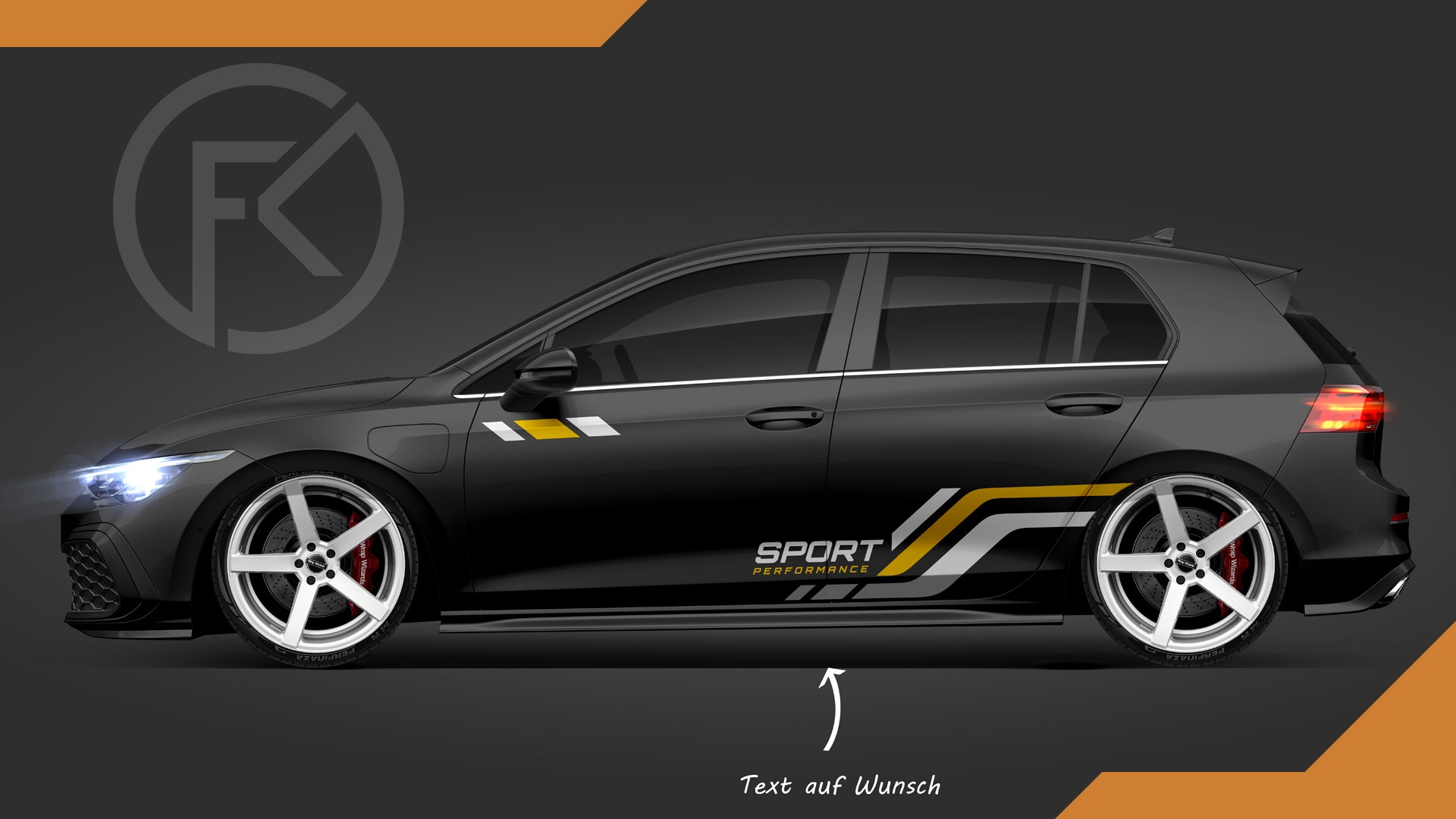 Auto Streifen Folien Aufkleber Dekor Car Styling Design