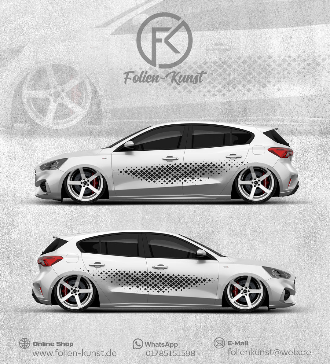 Folien Style Dekor Aufkleber Design Tuning Set #240