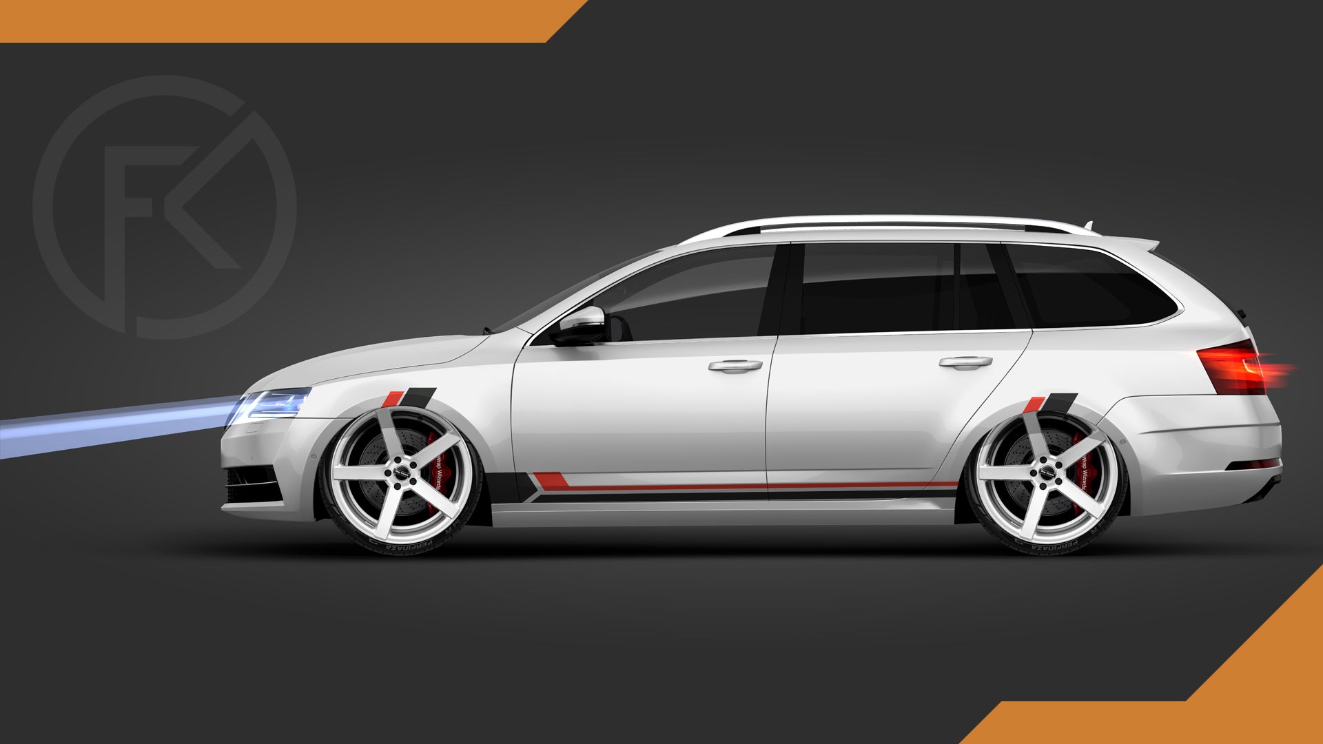 Styling Seitenstreifen Side Stripe Dekor Aufkleber Seitendekor Tuning