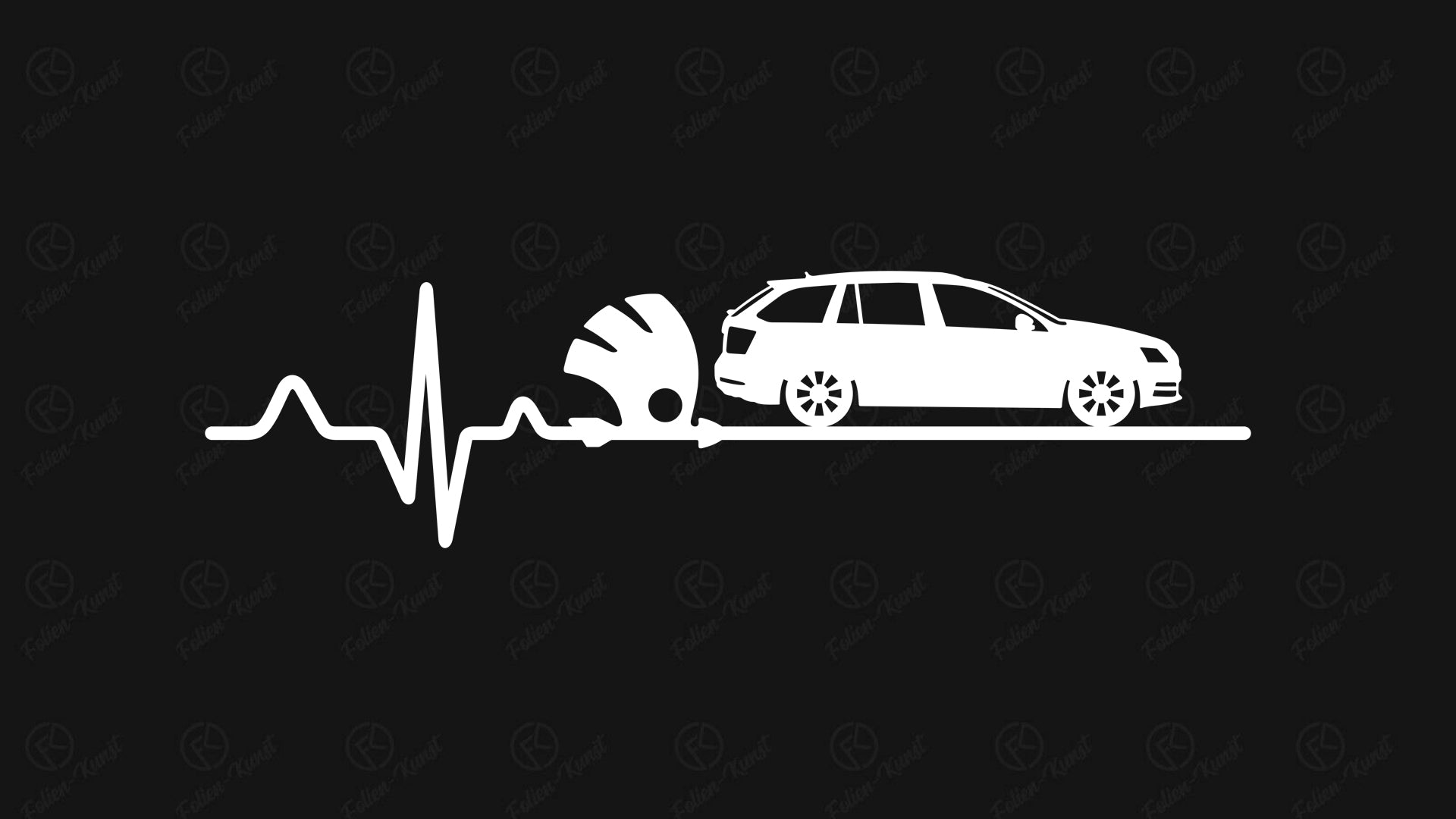 Impuls Silhouette Aufkleber mit Skoda Octavia 5E Kombi Sticker