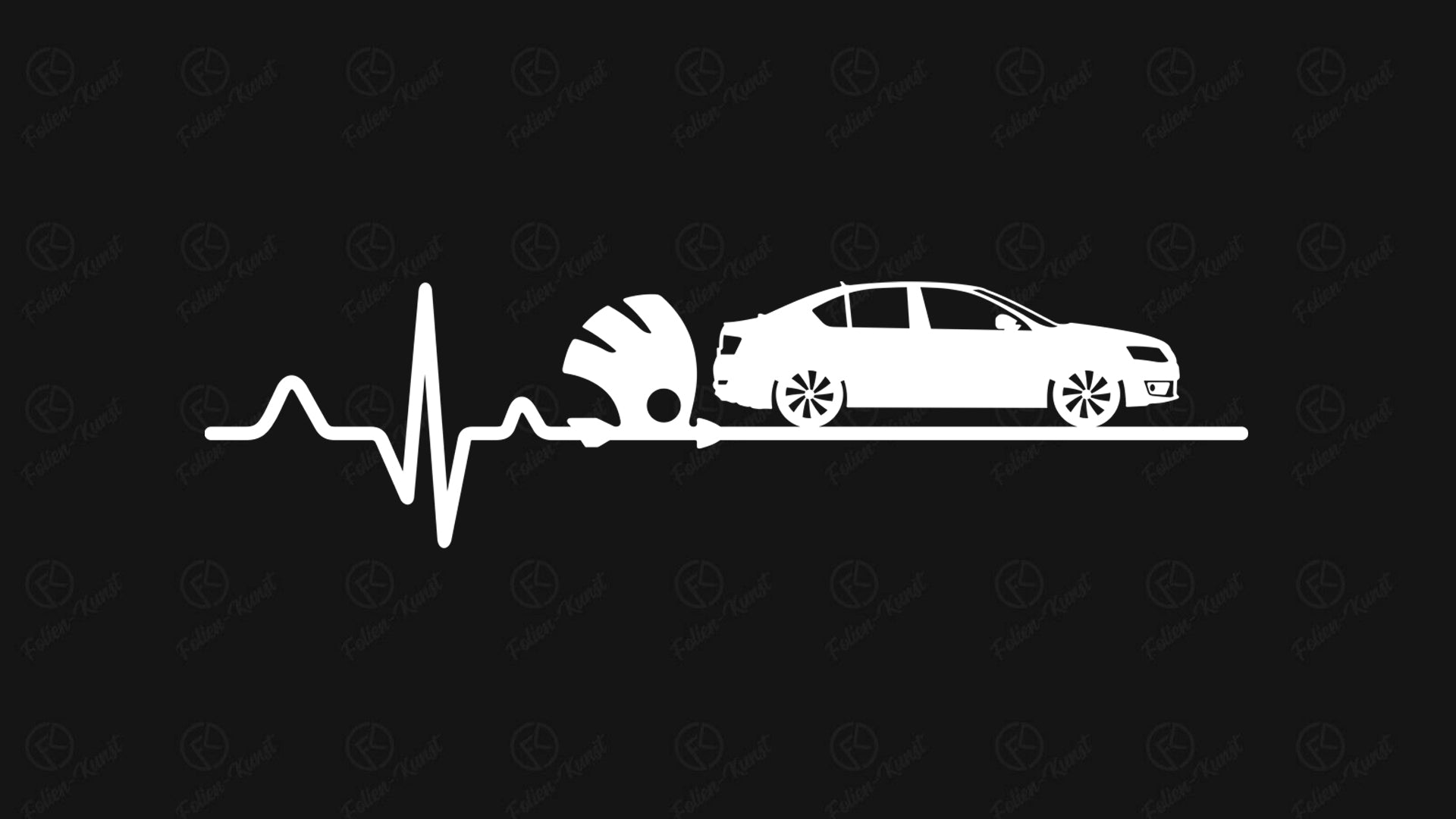 Impuls Silhouette Aufkleber mit Octavia 5E Limousine Sticker