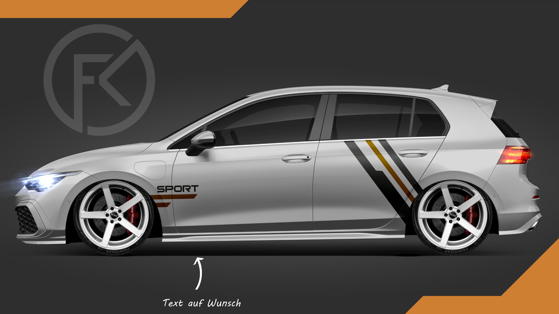 Sport Dekor Seitenstreifen Aufkleber Set Tuning Auto Folie Styling jdm Sticker