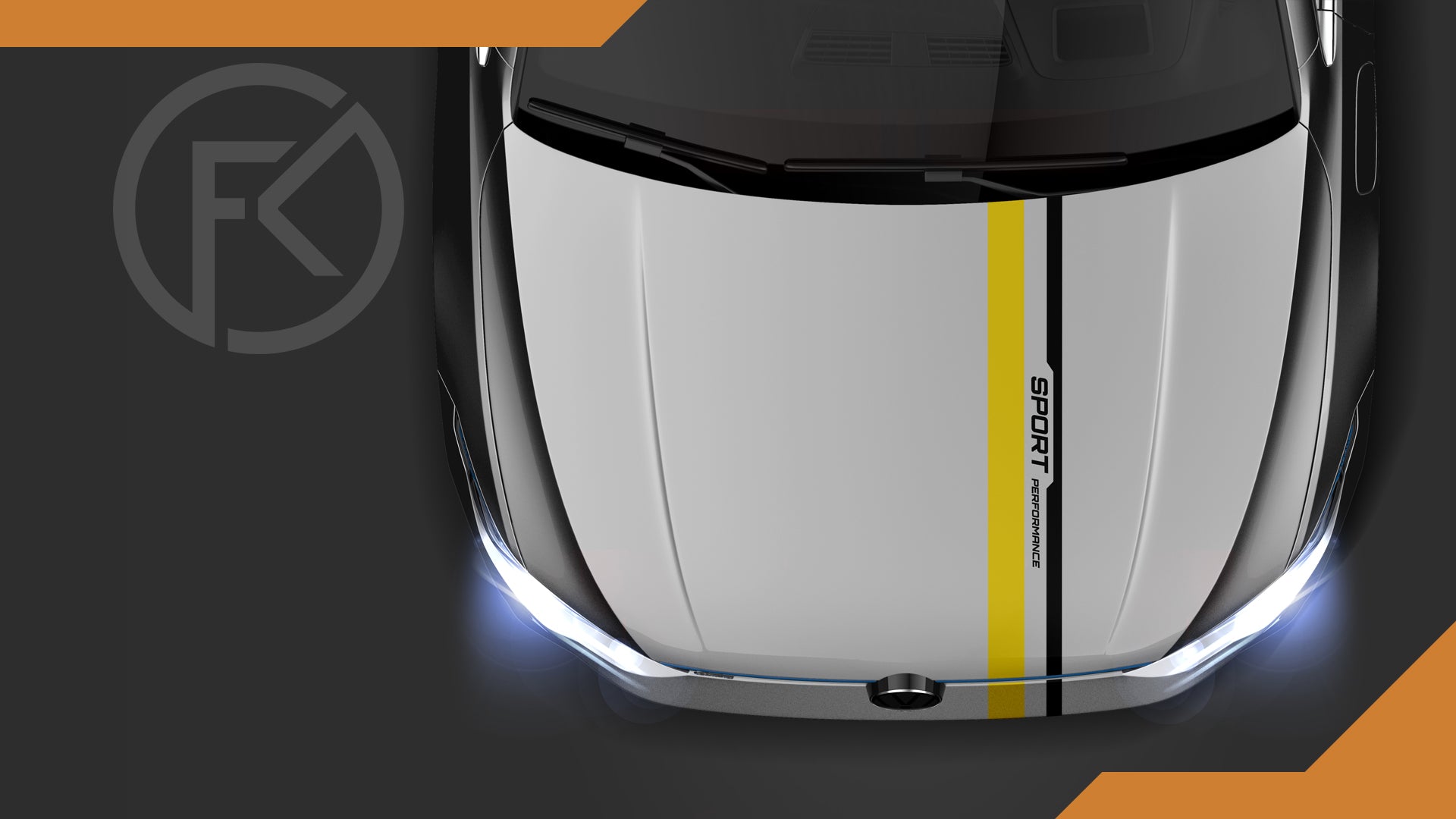 Dekor Rennstreifen Sport Performance Styling Tuning