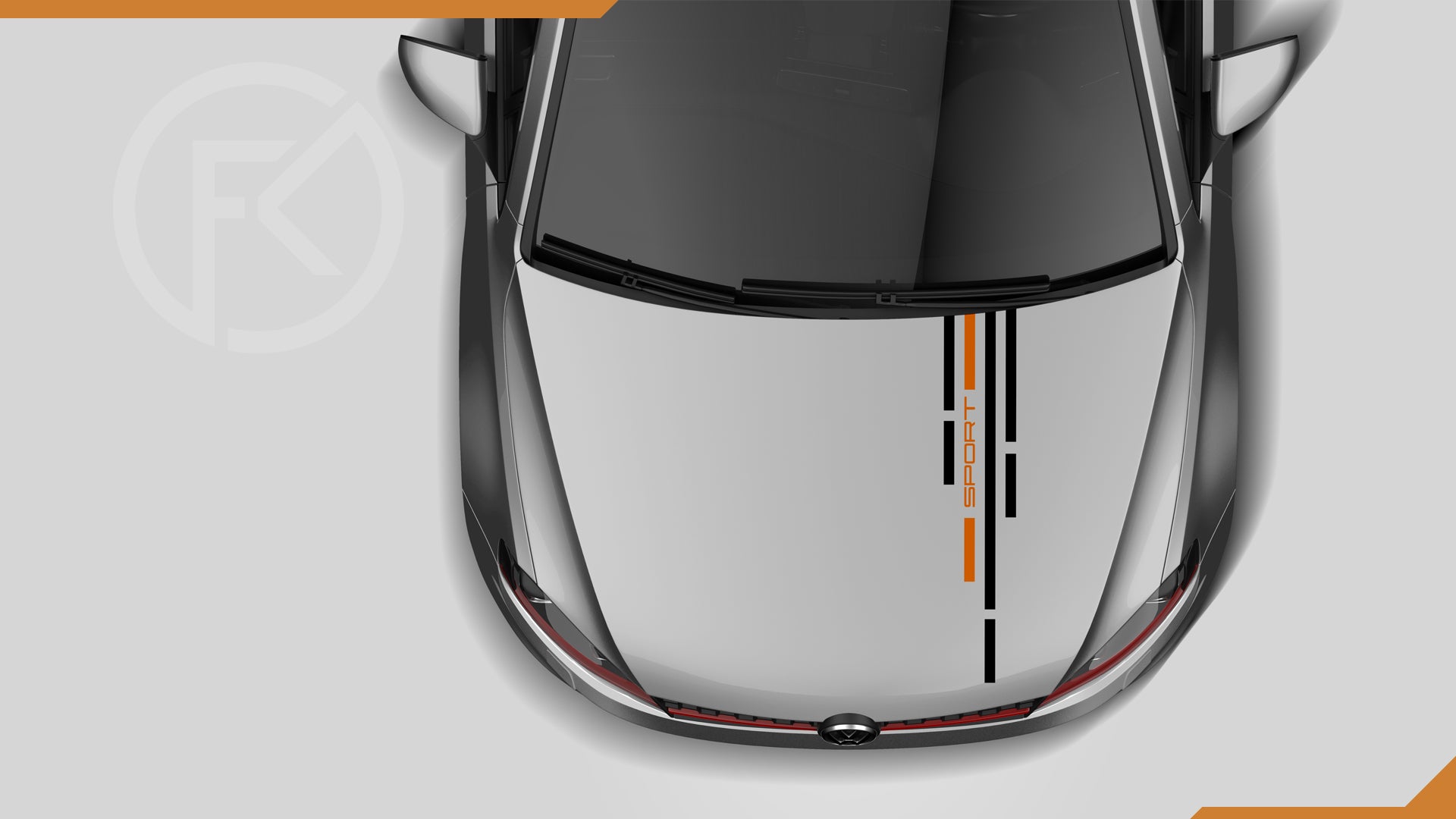 Auto Styling Sport Rennstreifen Aufkleber Folienstreifen Auto tuning jdm sticker