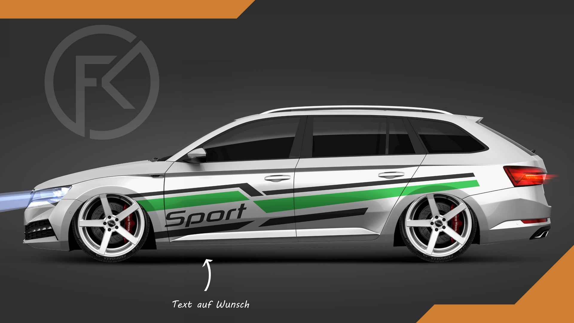 Sport Folierung Dekor Aufkleber Seitenstreifen Set Auto Styling Tuning Design