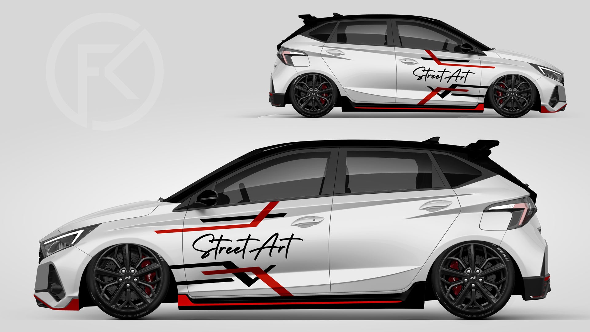 Street Art Wrapping Kit Fahrzeugdekor Design Aufkleber Tuning #096