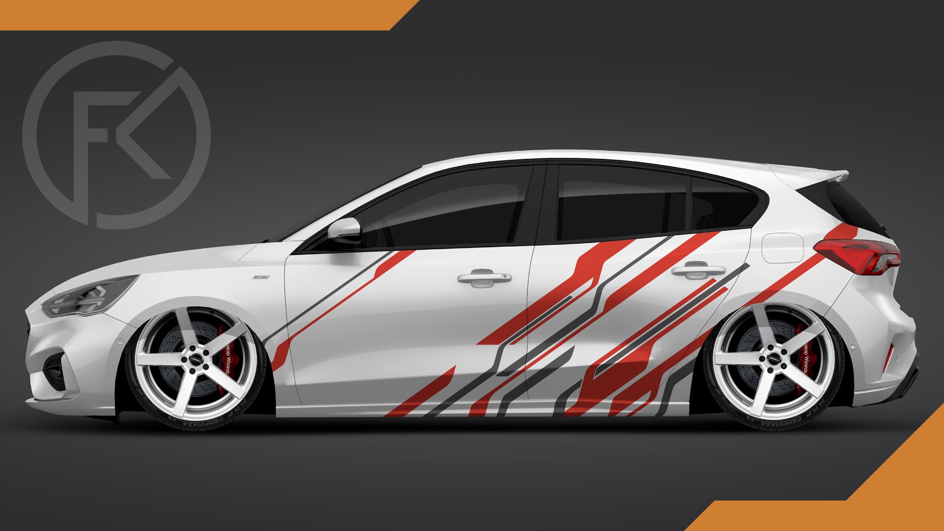 Universal Streifen Folien Art Wrapping Tuning Dekor Set Auto Stripe Car Styling #014