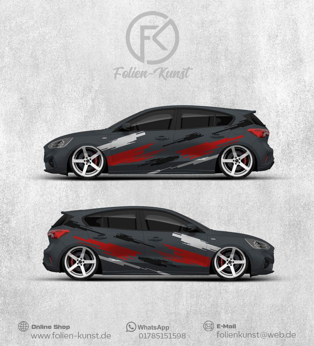 Universal Styling Fahrzeug Design Aufkleber FolienDekor #165