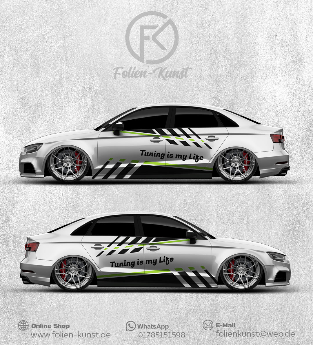 Tuning Design Auto WrapDekor Folien Aufkleber Set Tuning #041-1