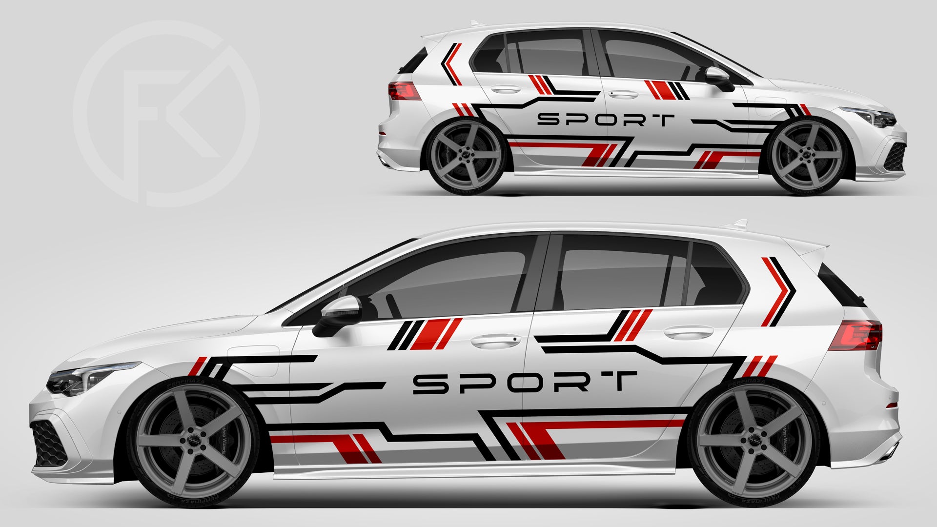 Tuning Aufkleber Set Fahrzeug Styling WrapStar Folienaufkleber #140