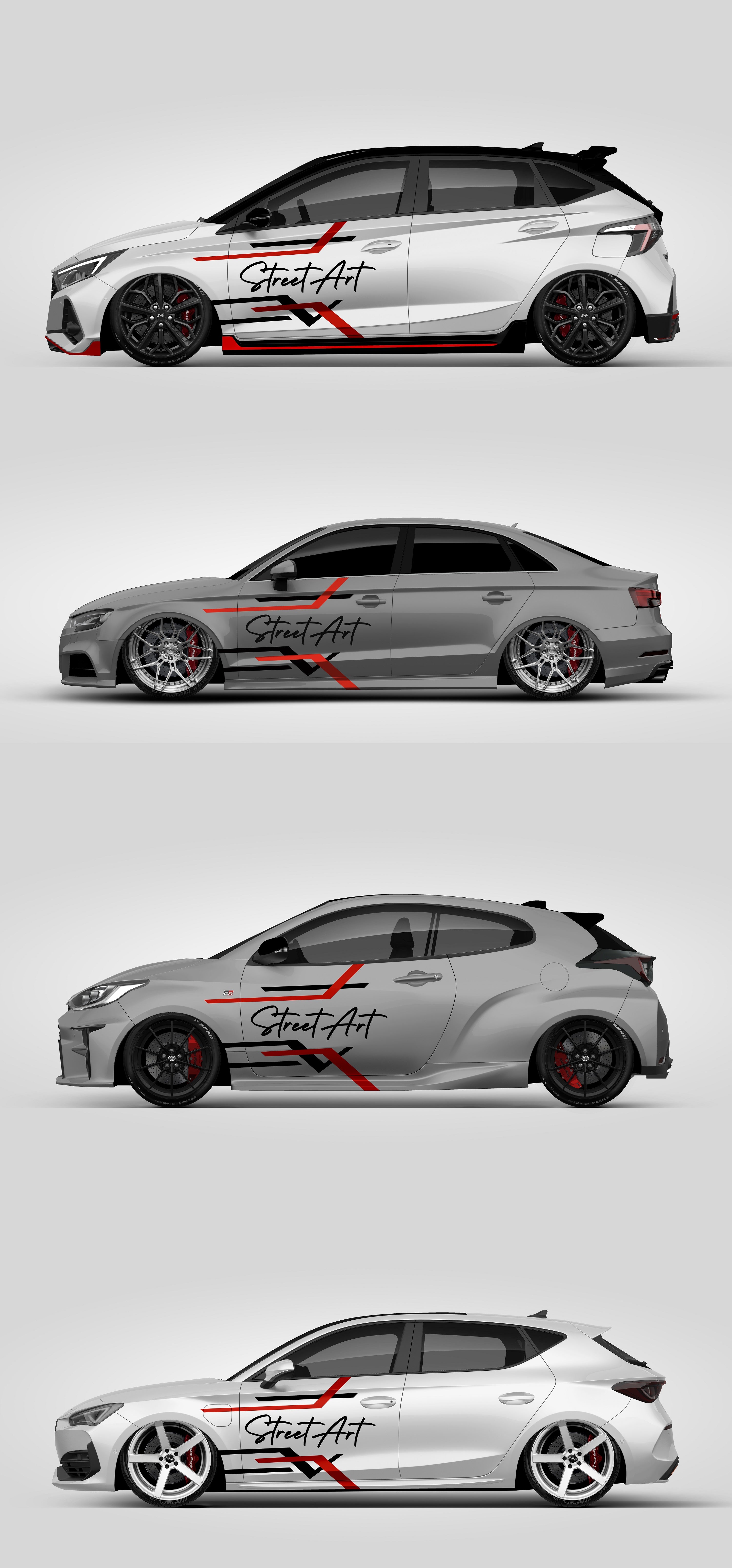 Street Art Wrapping Kit Fahrzeugdekor Design Aufkleber Tuning #096
