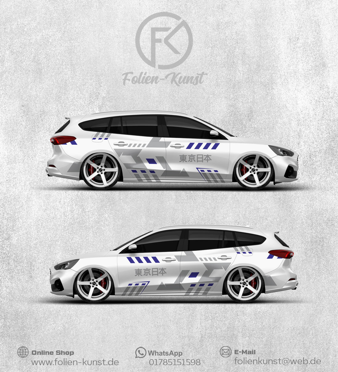 Tokyo Fahrzeug Styling Design Aufkleber FolienDekor Tuning #163