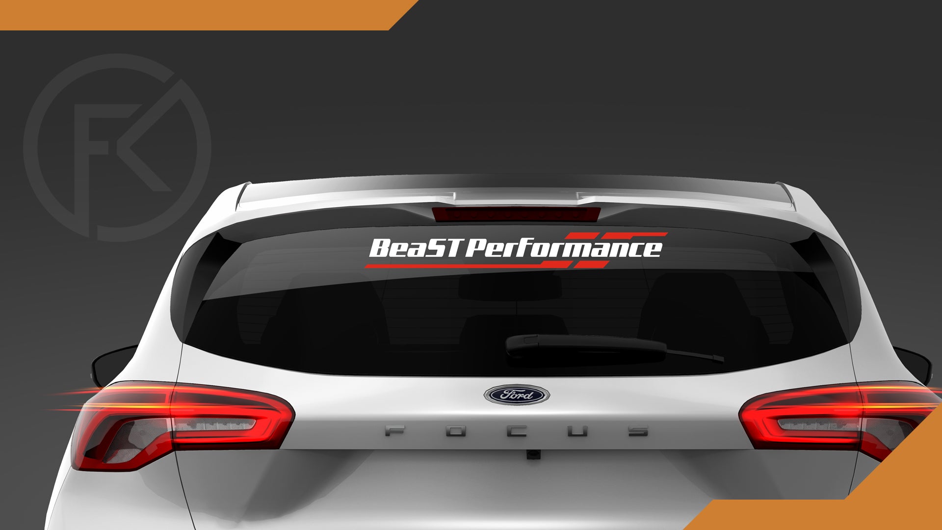 Beast Performance Heckscheiben Aufkleber Styling Dekor Auto Sticker mk3 mk4 mk8