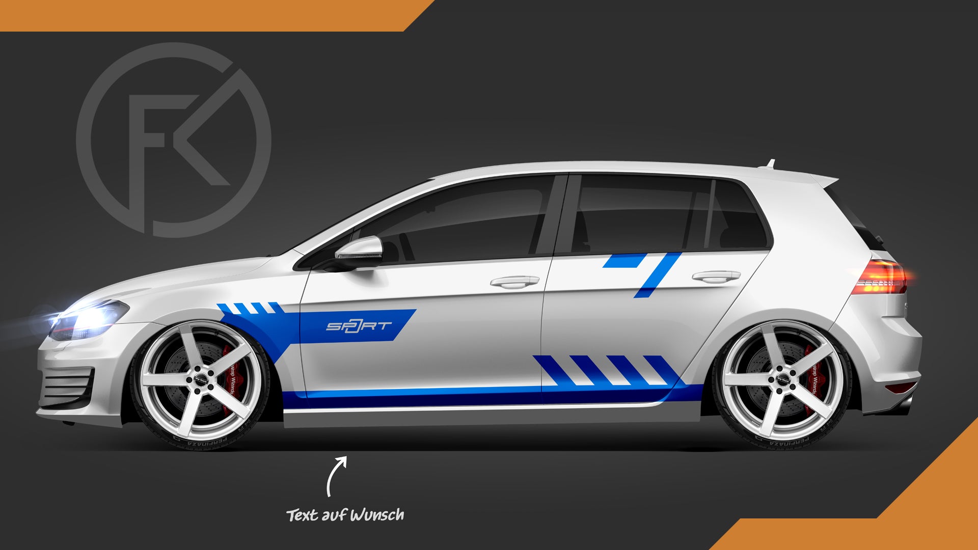 Seiten Dekor Set Seitenstreifen Aufkleber Sticker Auto Folie Styling jdm Tuning