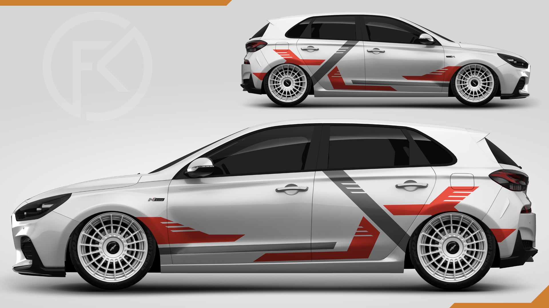 Auto Folie Tuning Dekor Universal Car Wrapping Aufkleber Design #068