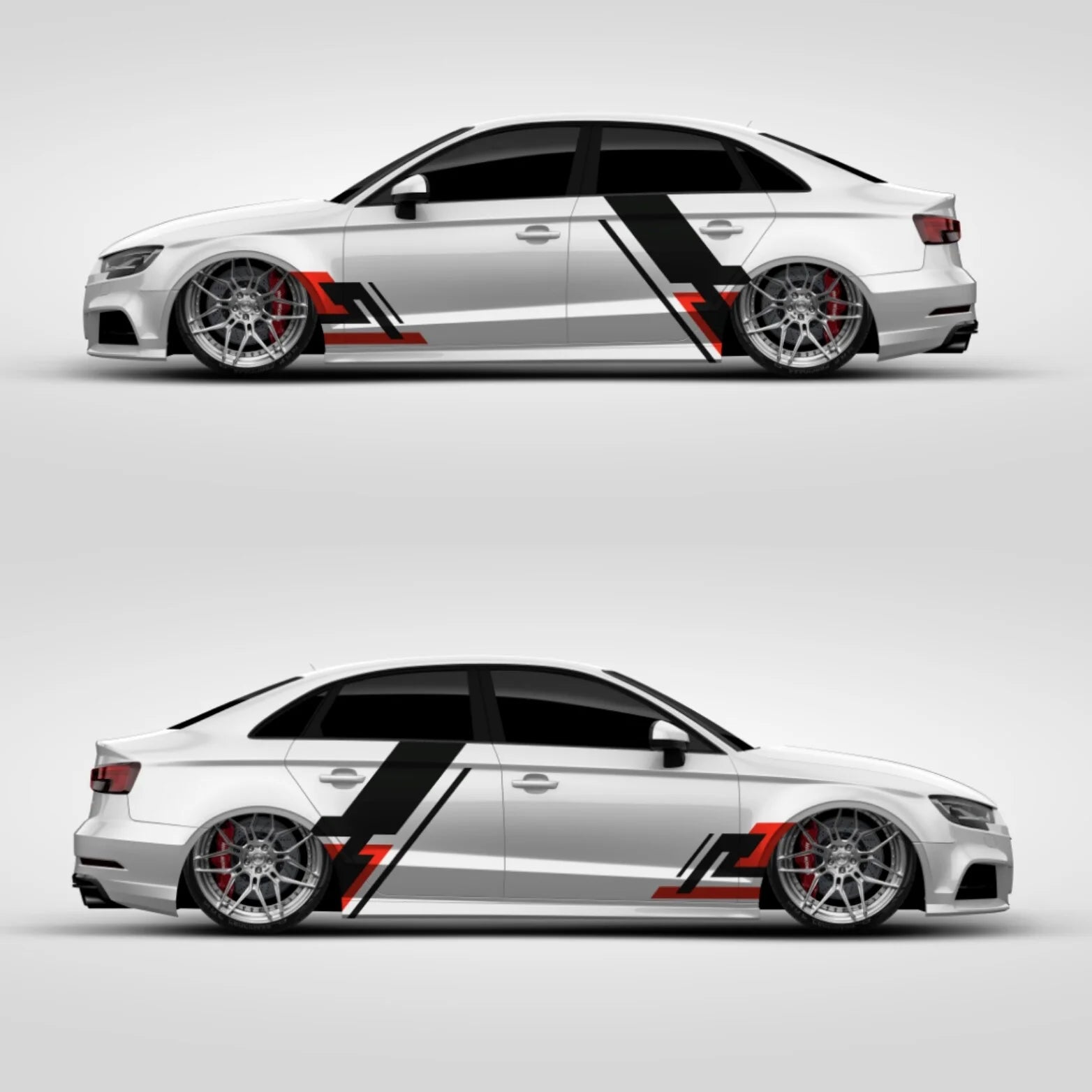 Universal Seitenstreifen Design Aufkleber Performance #005