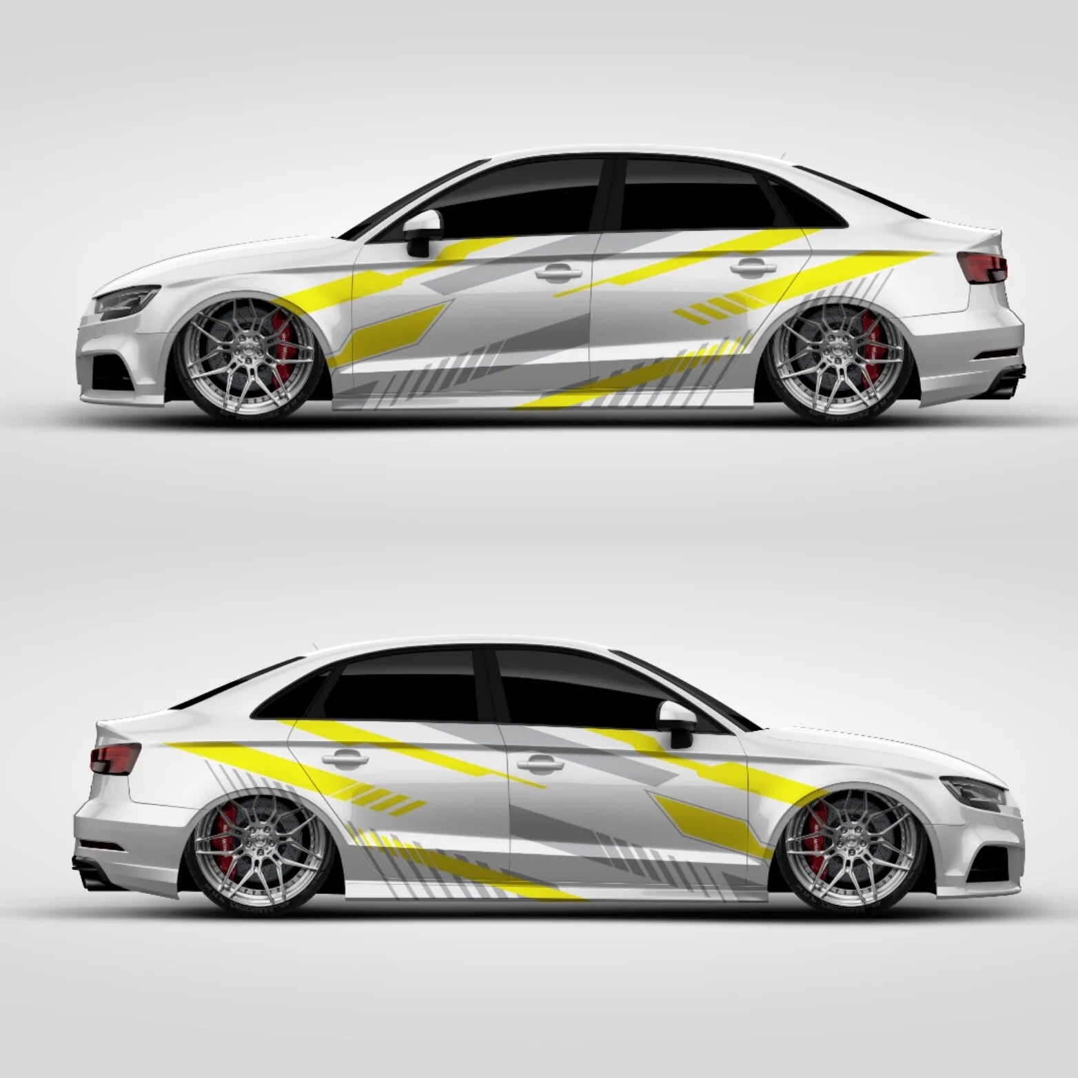 Universal Seitenstreifen Design Aufkleber Performance #011-1