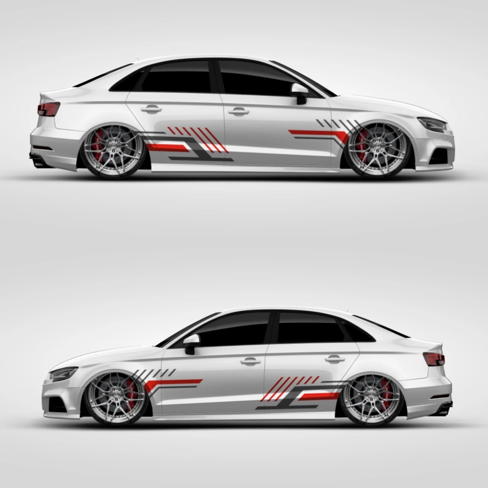 Universal Fahrzeug Dekor Aufkleber Set CarWrap Styling #012-1