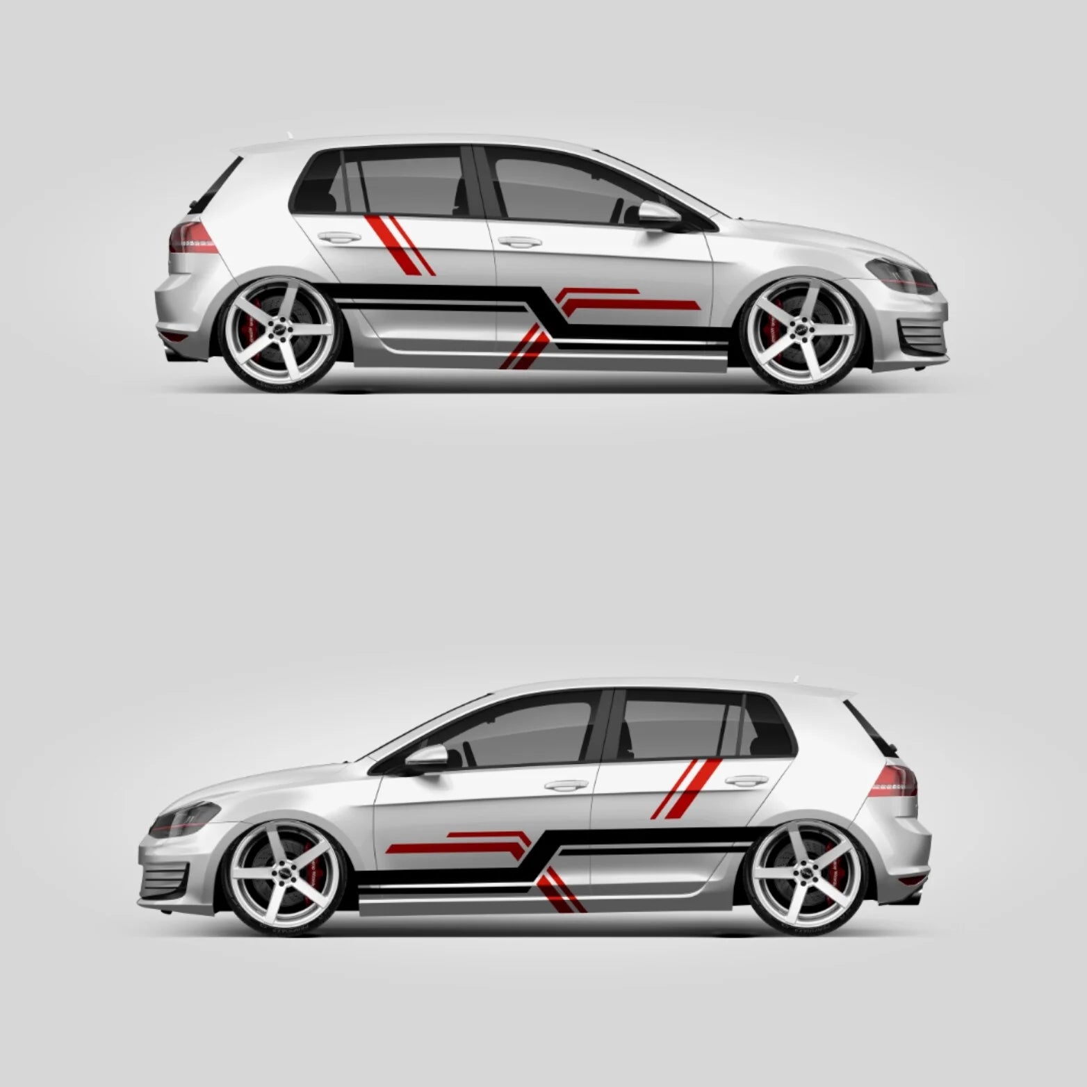 Fahrzeug Wap Dekor Streifen Aufkleber Set Tuning #030-1