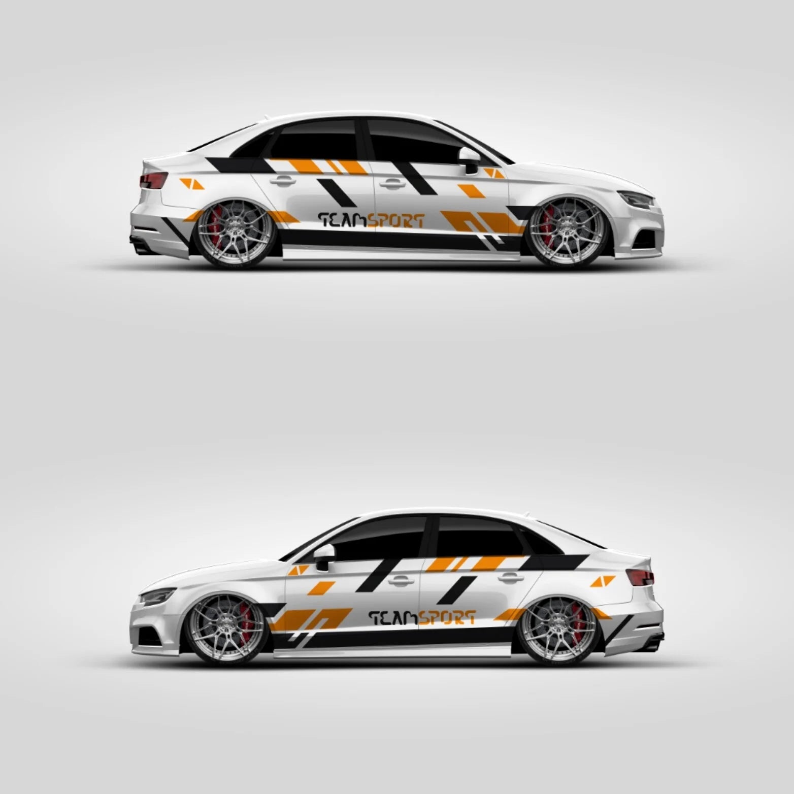 Universal TeamSport Motorsport Folien Dekor Design Aufkleber #034-1