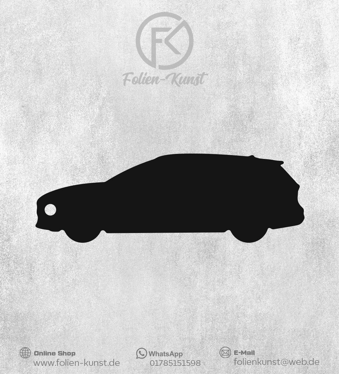 Schlüsselanhänger aus Plexiglas MK4 ST Kombi Silhouette