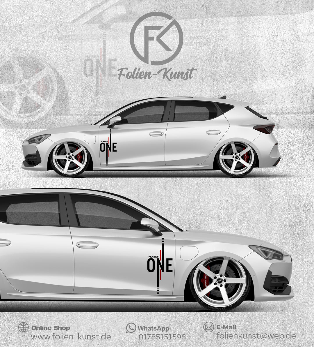Number One Aufkleber Tuning Sticker Styling #266